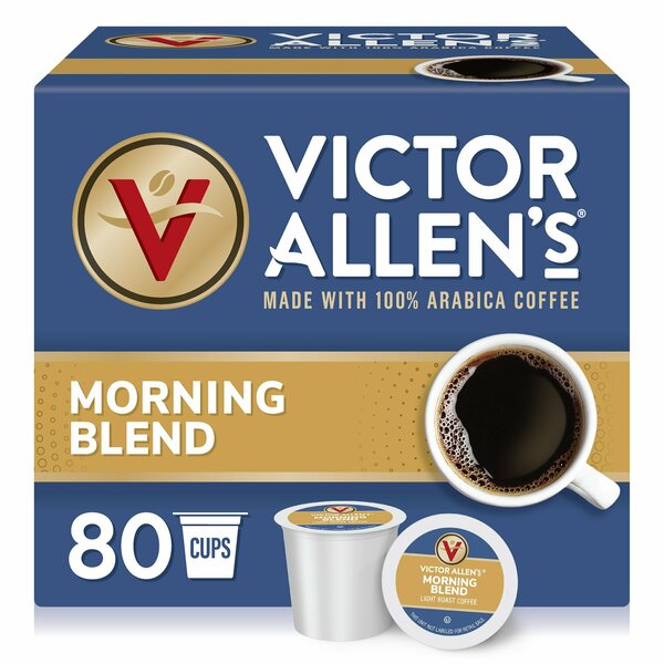 Victor Allen Morning Blend Coffee Single Serve Cup, PK80 FG014611